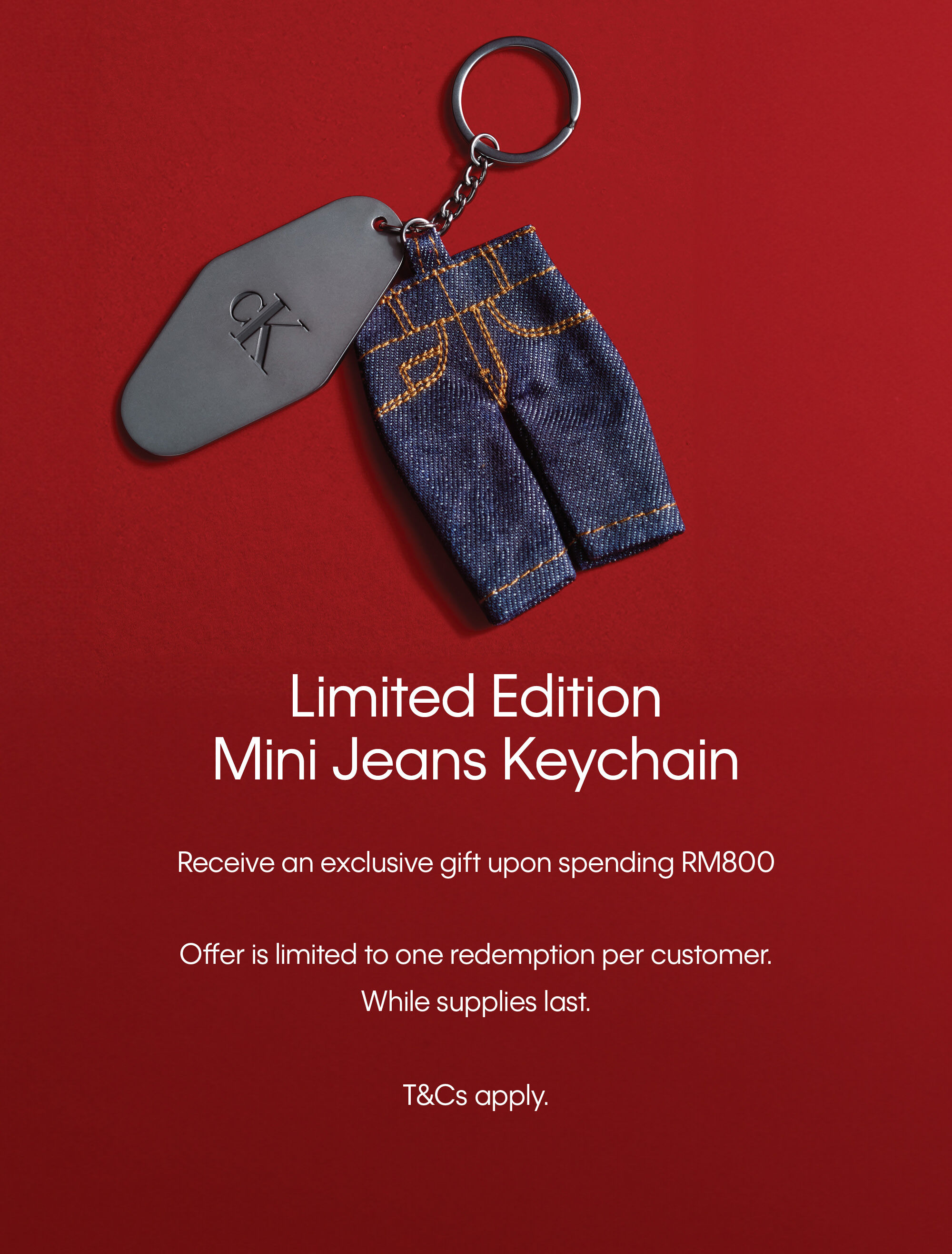 Calvin Klein Jung Kook Limited Edition Mini Jeans Keychain